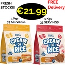 2x Applied Nutrition CREAM OF RICE 2 KGS (66 SERVINGS)