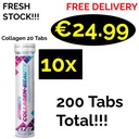 10x ALL Nutrition COLLAGEN - BEAUTY 200 Tablets - 200 Servings